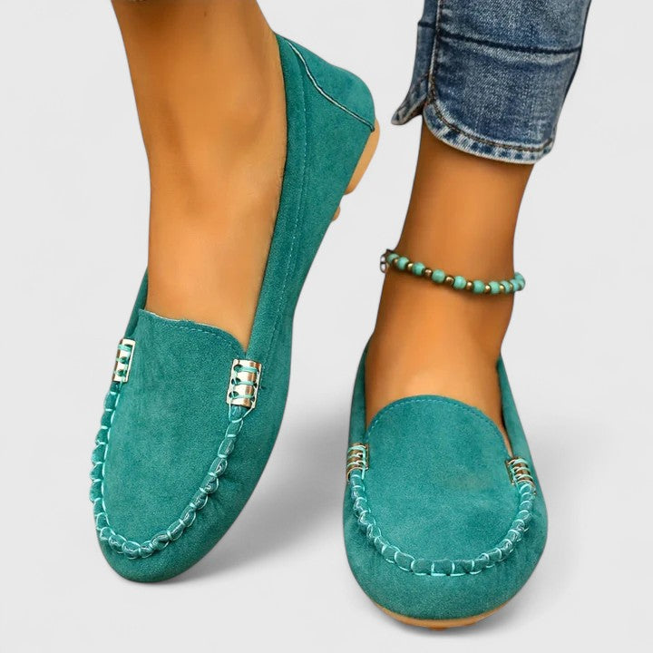 Reagen – Suede Moc Toe Driving Loafers