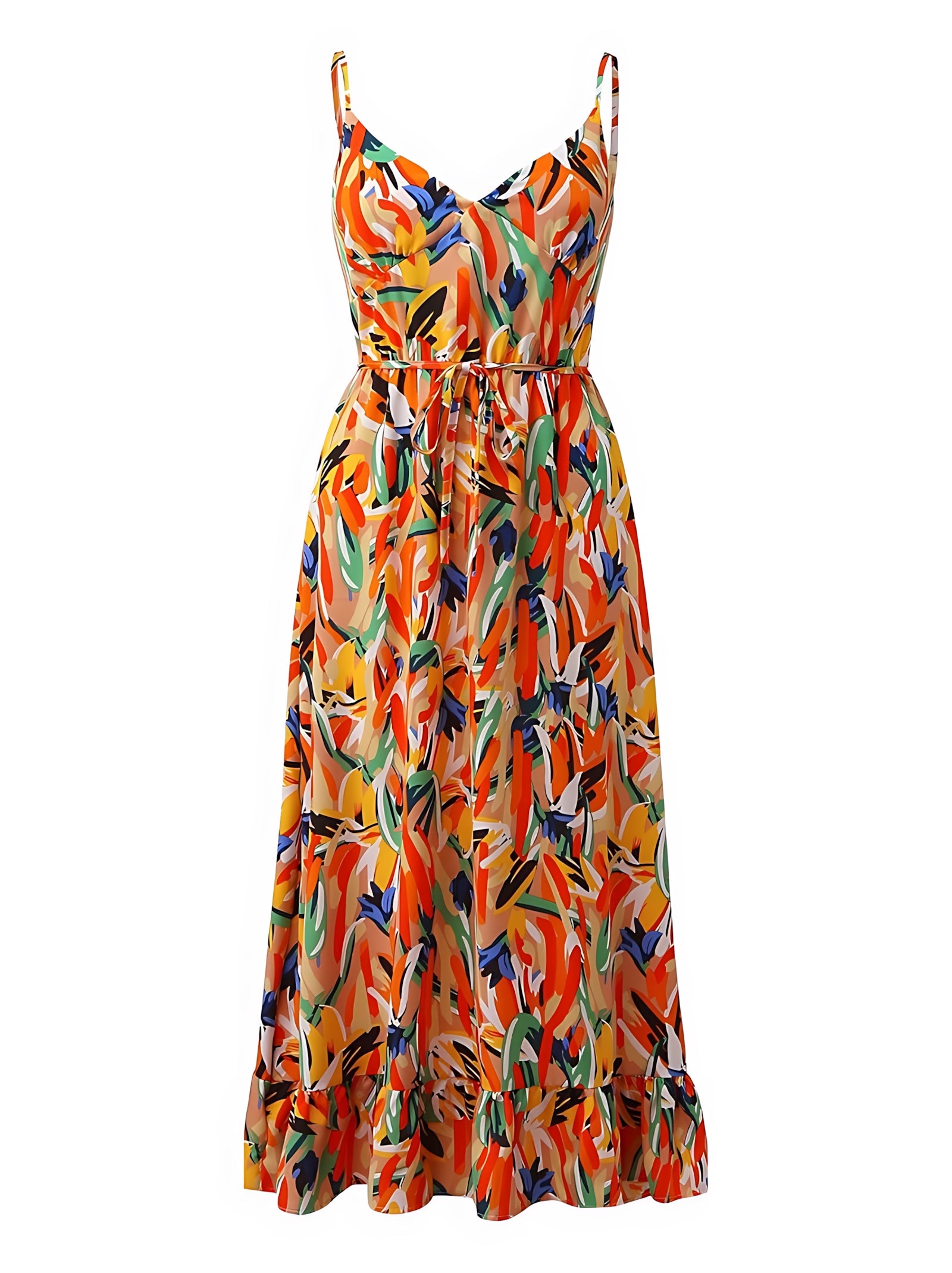 Amara – Floral Smocked Tiered Summer Midi Dress