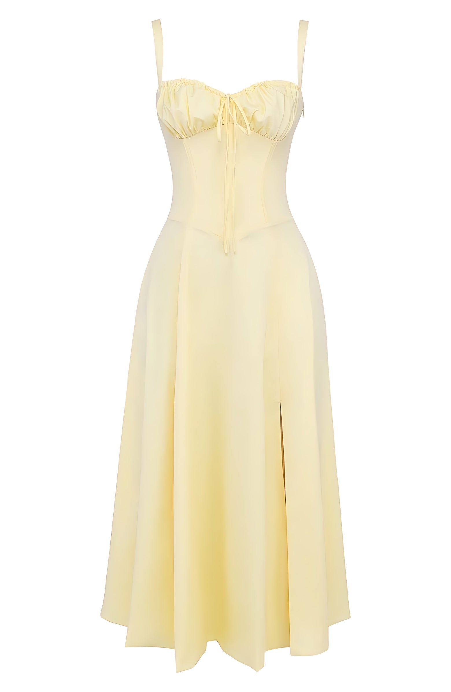 Amber – Floral Corset Sweetheart Cocktail Midi Dress
