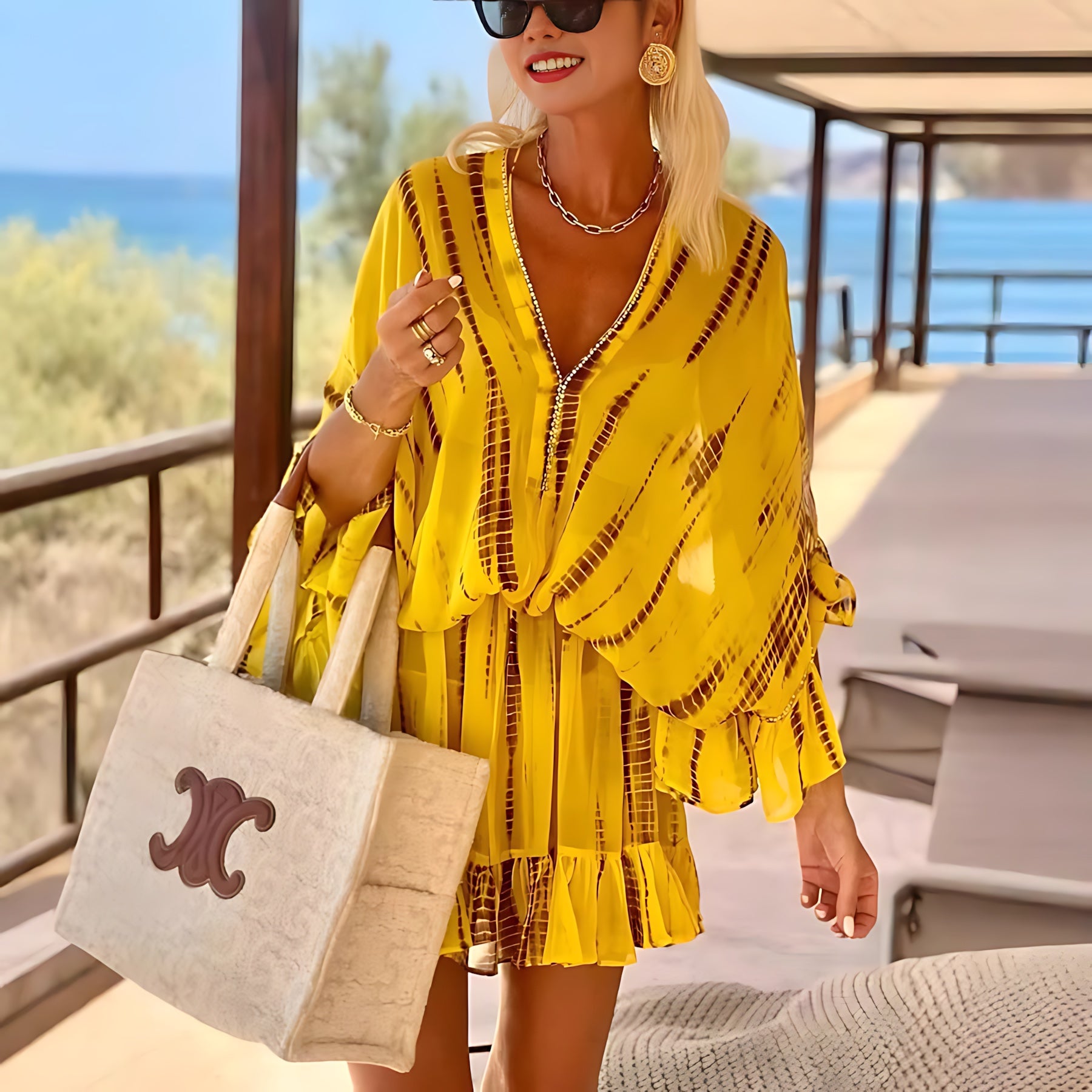 Eliana – Satin Long Sleeve Mini Shirt Dress