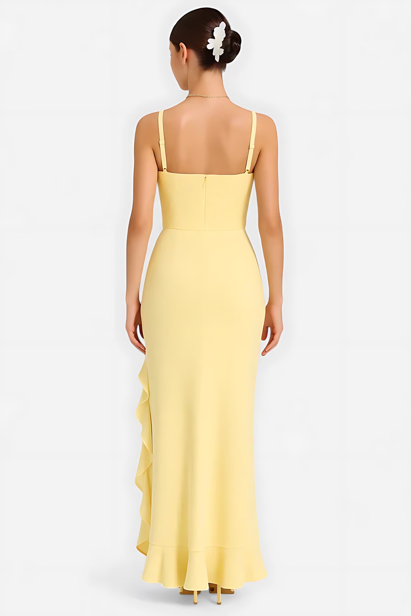 Ellie – Square Neck A-Line Evening Maxi Dress