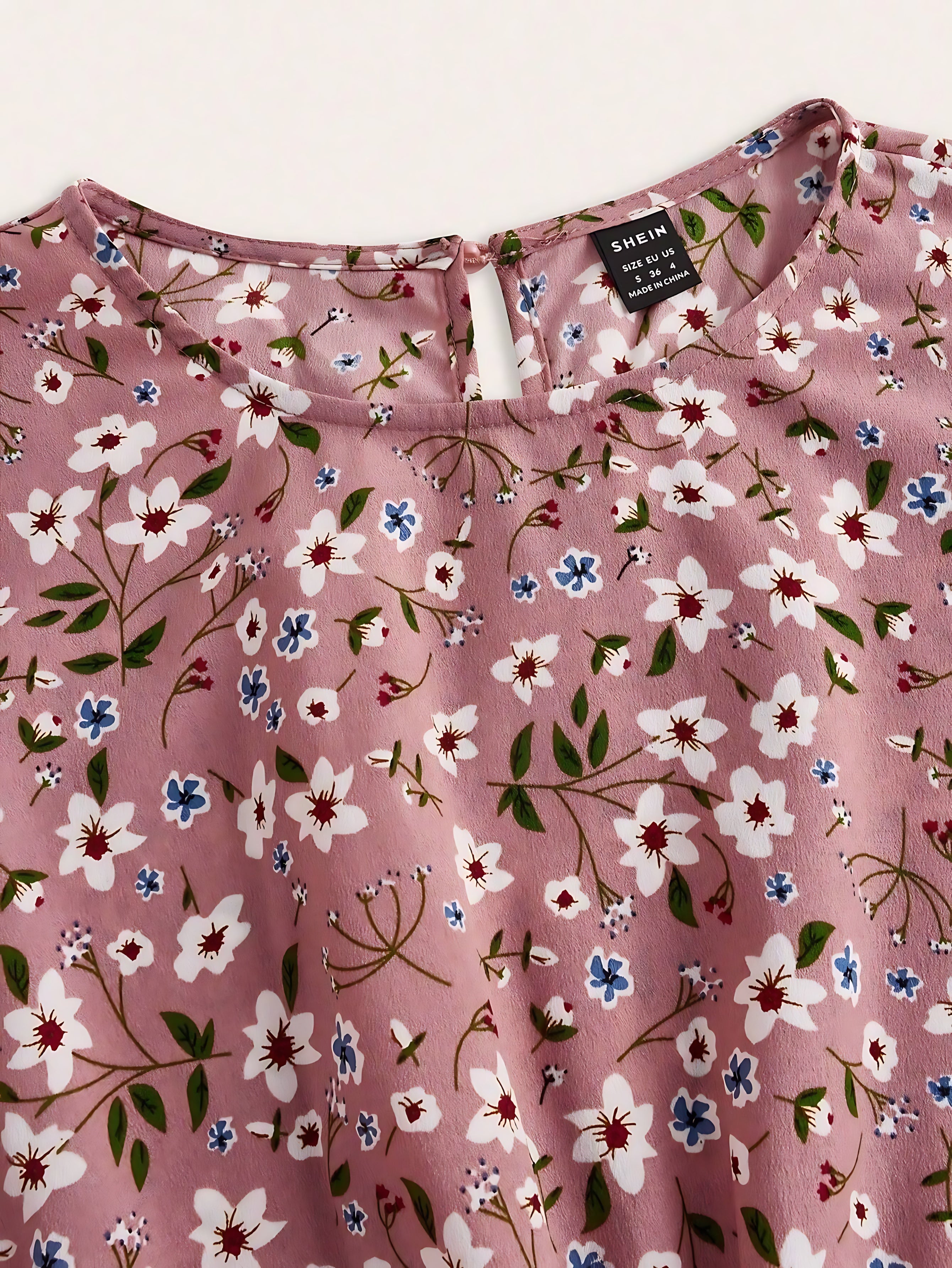 Emily – Floral Print Bishop Sleeve V Neck Maxi Dress