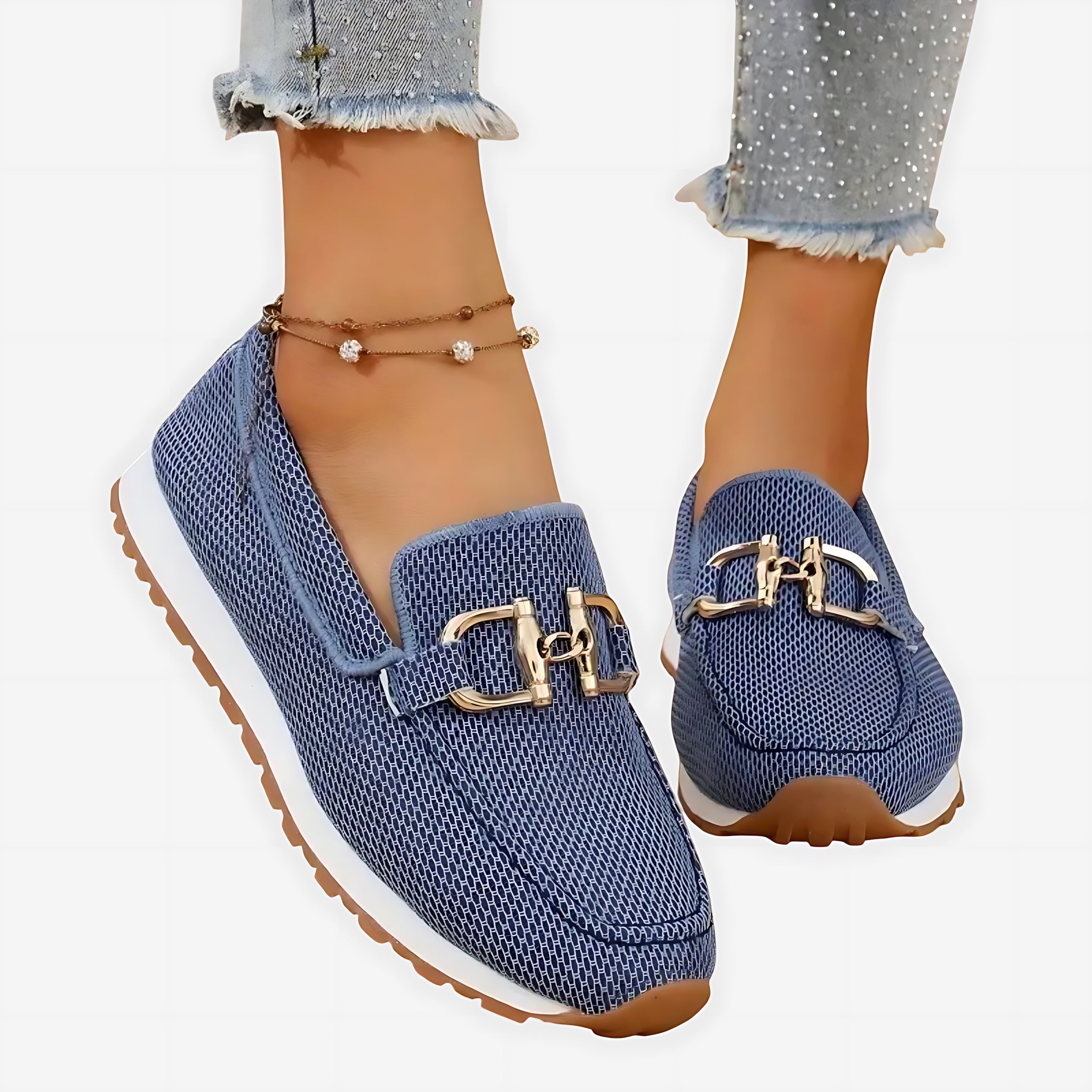 Hannah – Suede Horsebit Platform Loafers