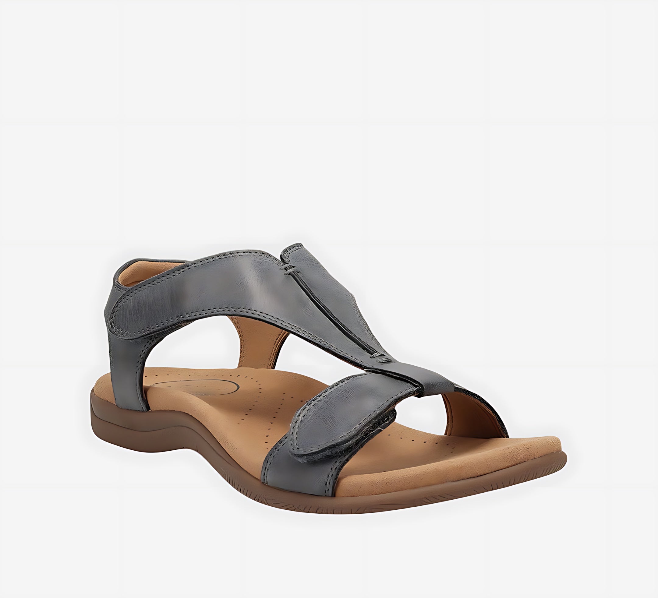 Isabella – T-Strap Cutout Flat Sandals