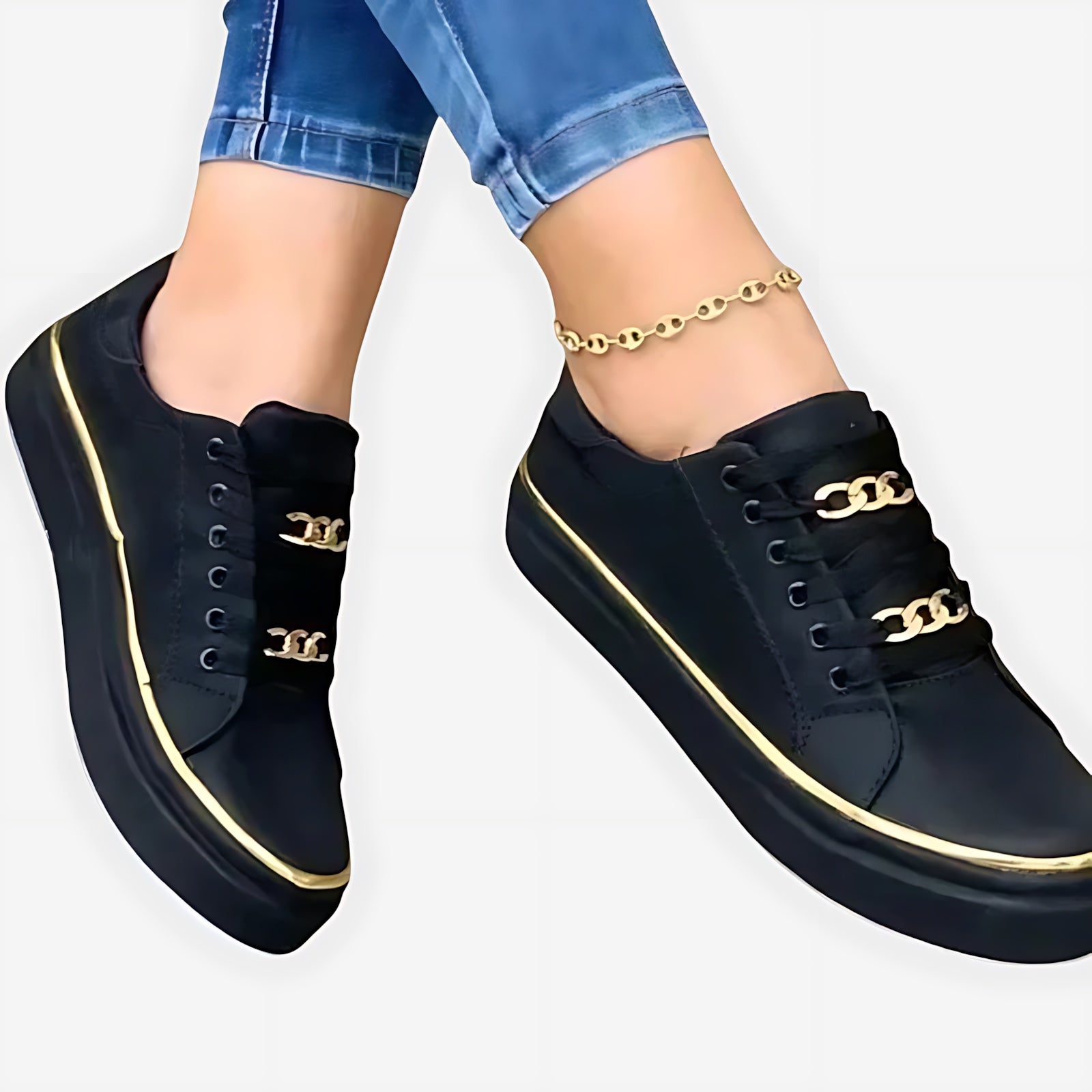 Isabelle – Lace Up Low Top Walking Sneakers