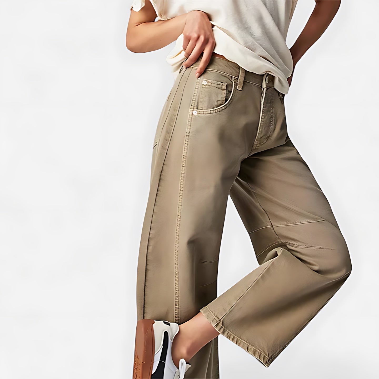 June – Denim Barrel Leg Jeans