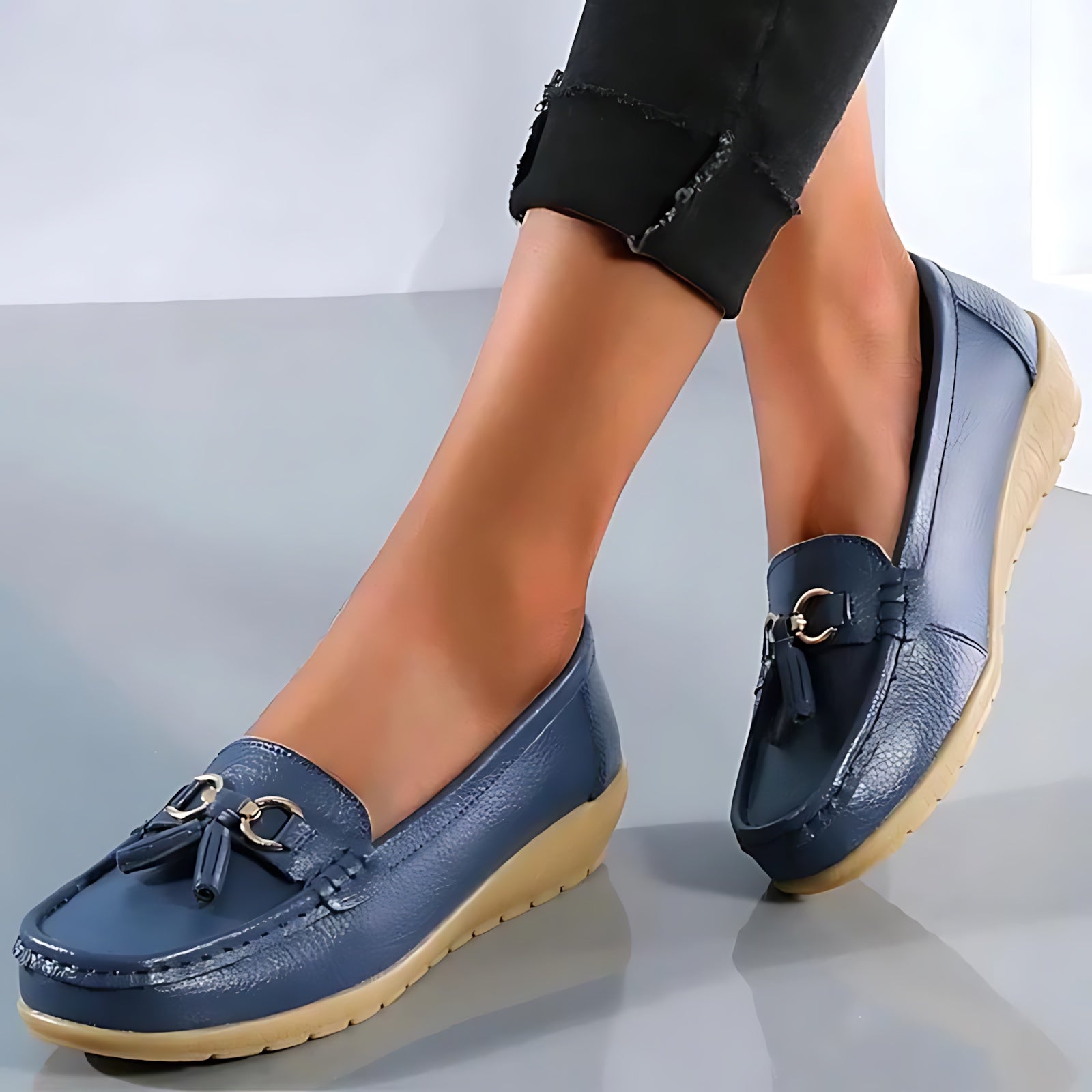 Mabel – Suede Tassel Slip On Loafers