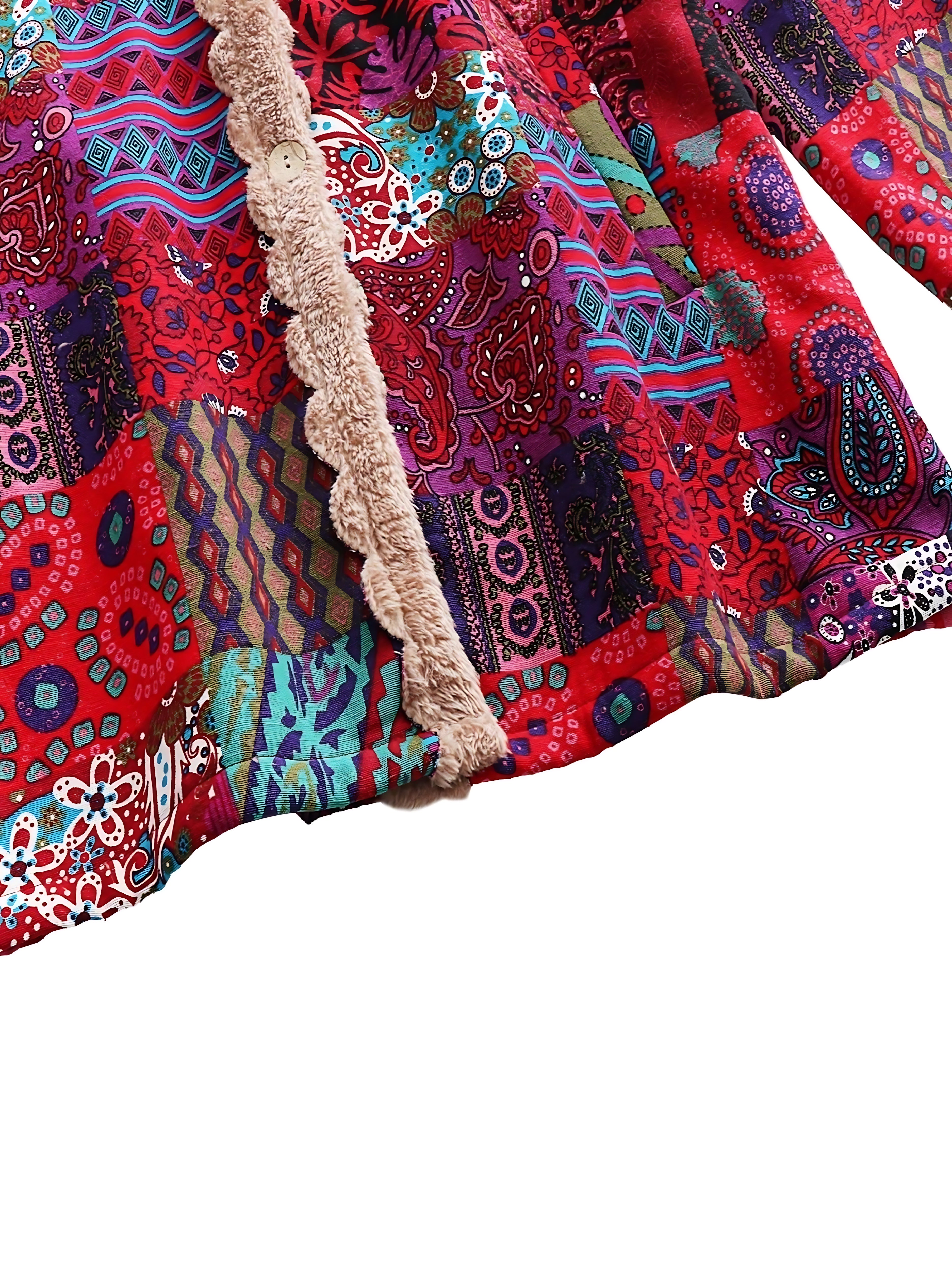 Madeline – Floral Print Quilted Longline Coat