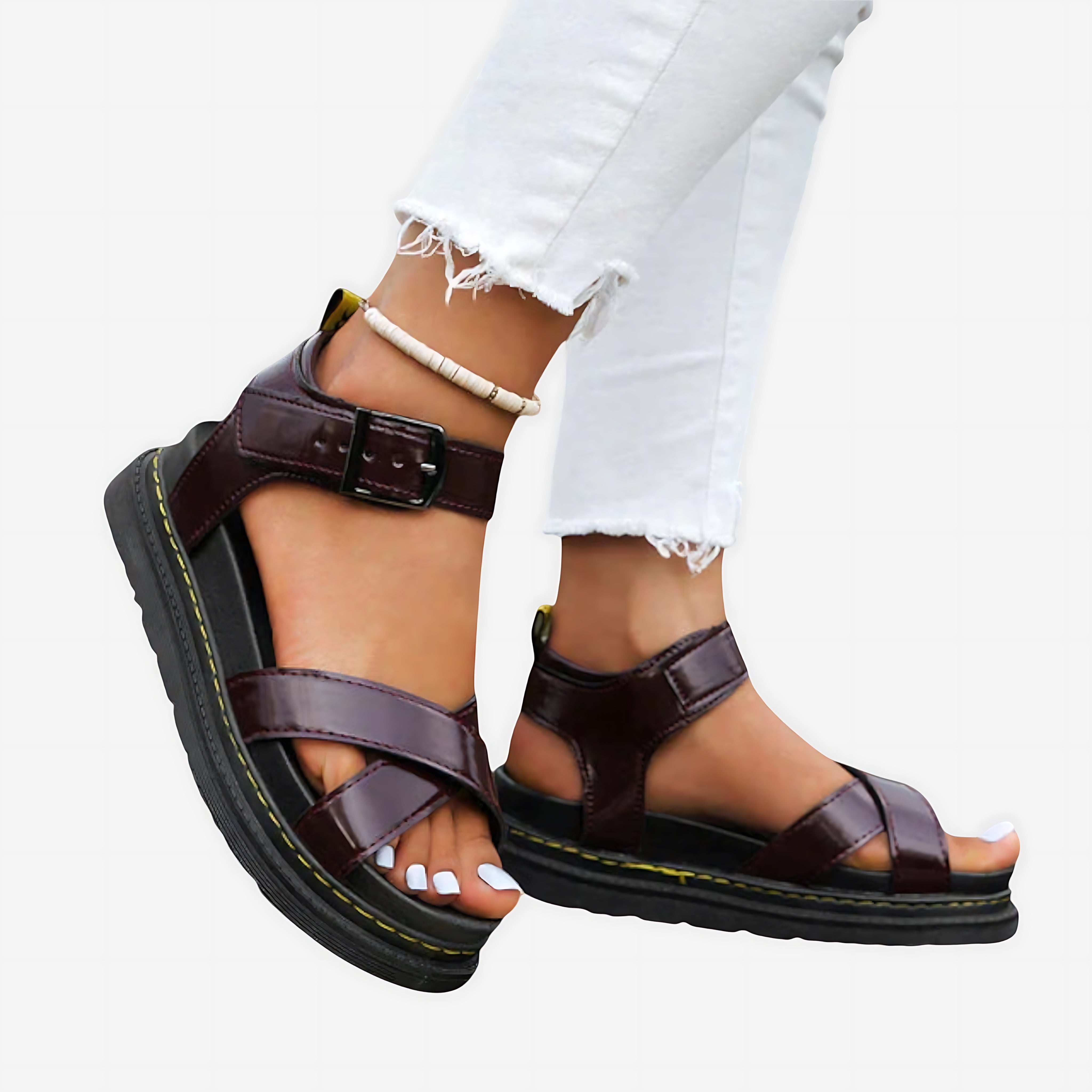 Magnolia – Chunky Platform Ankle Strap Sandals
