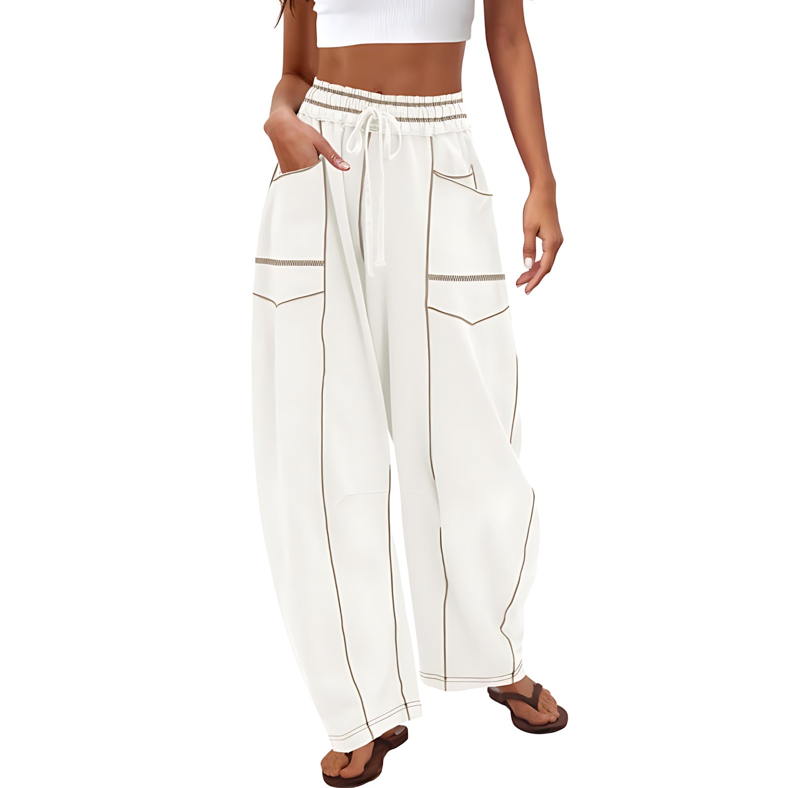 Norah – High Waist Wide Leg Cargo Pants