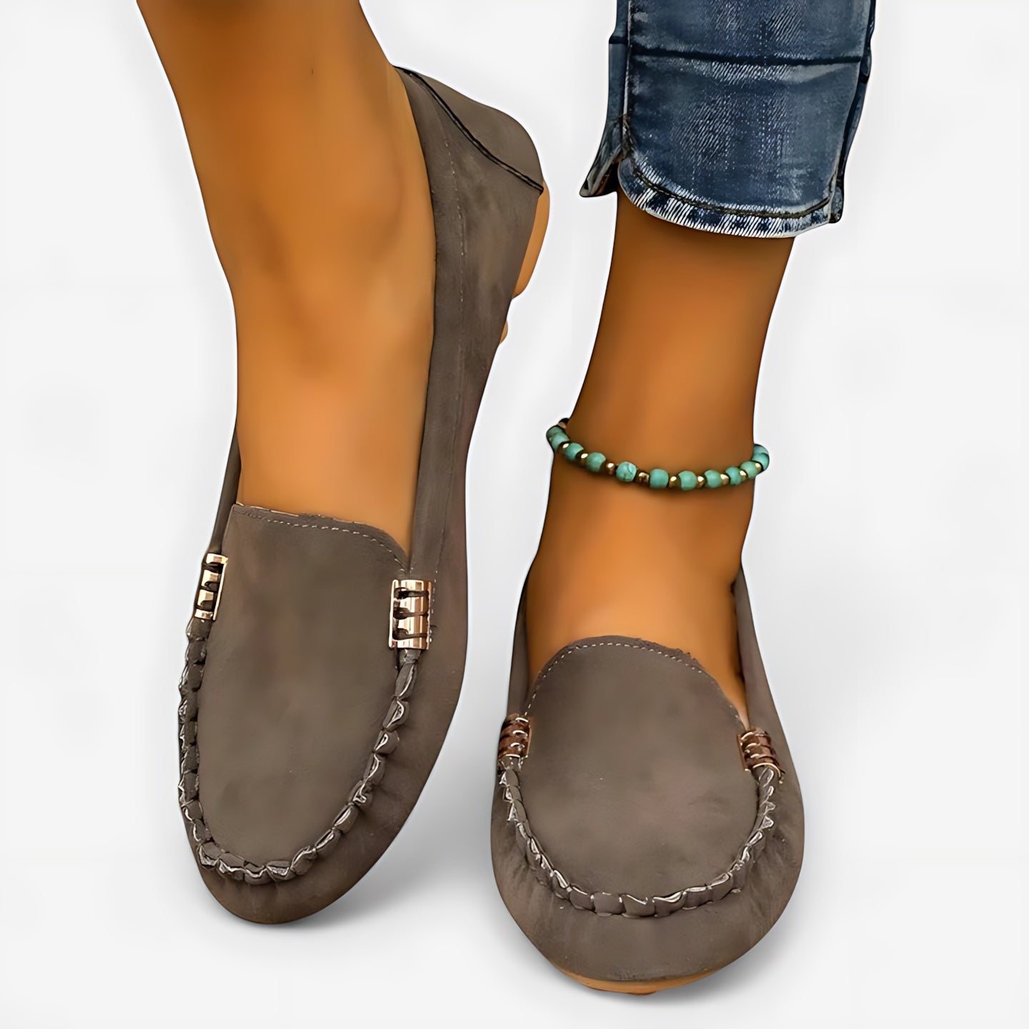 Reagen – Suede Moc Toe Driving Loafers
