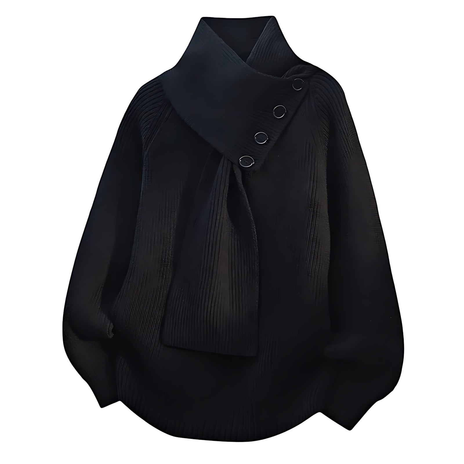 Sadie – Scarf Neck Knit Sweater