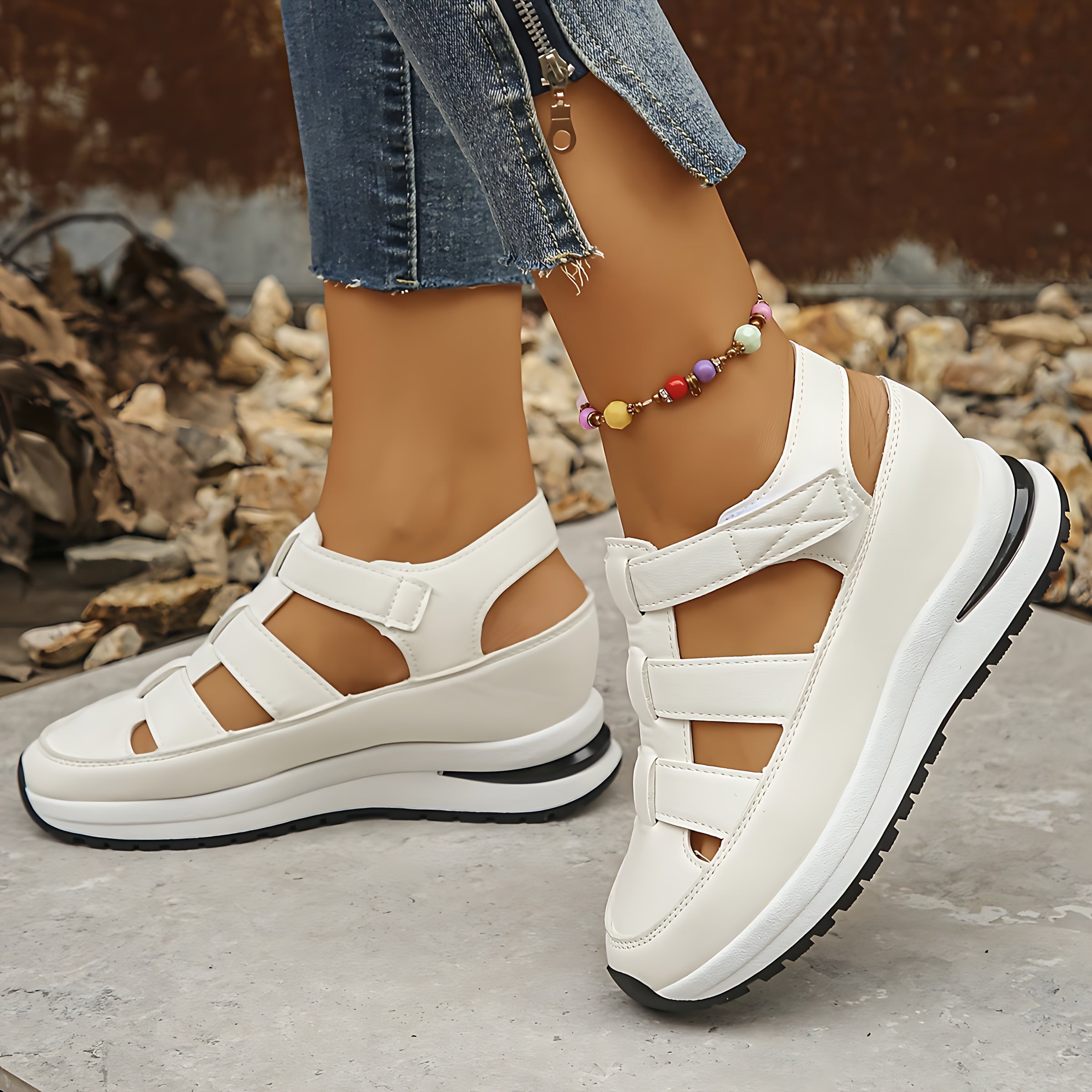Talia – Cutout Slingback Platform Sandals