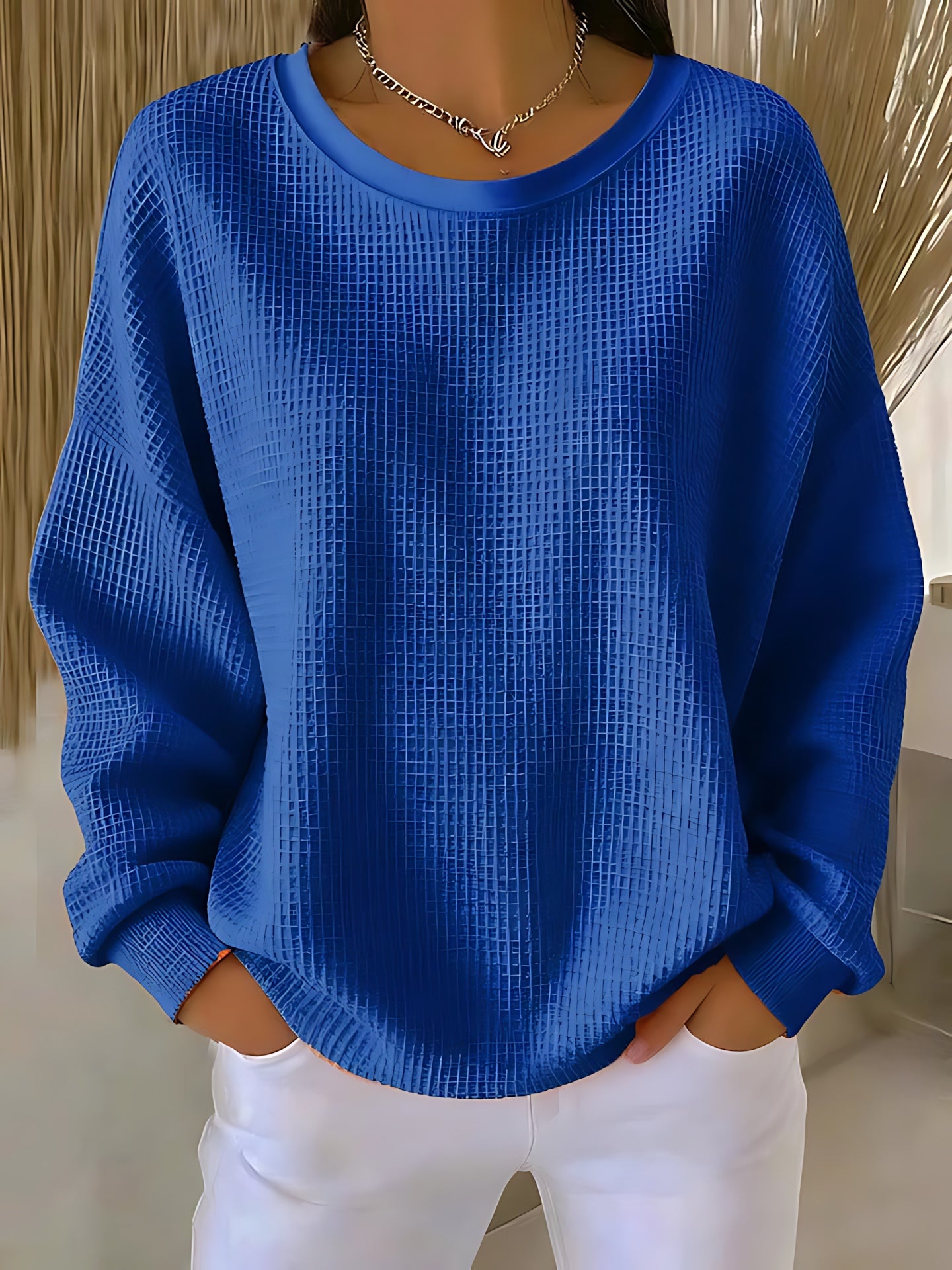 Wren – Oversized Crew Neck Knit Sweater