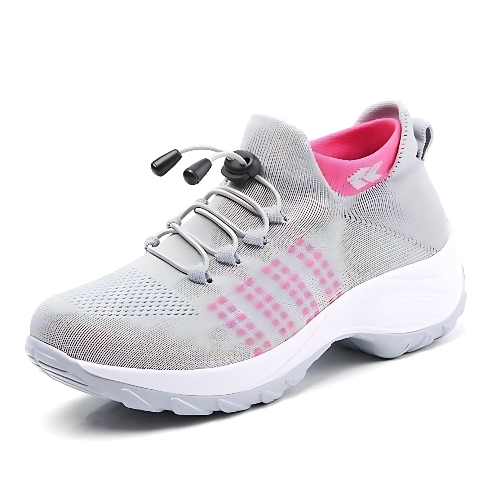 Bianca – Knit Slip On Chunky Sole Walking Sneakers