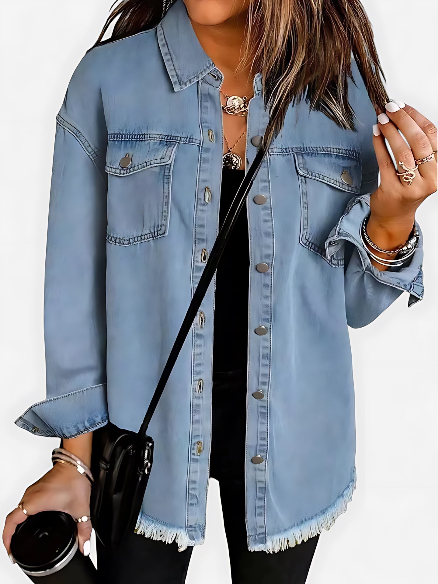 Delilah – Oversized Button Up Shirt Jacket