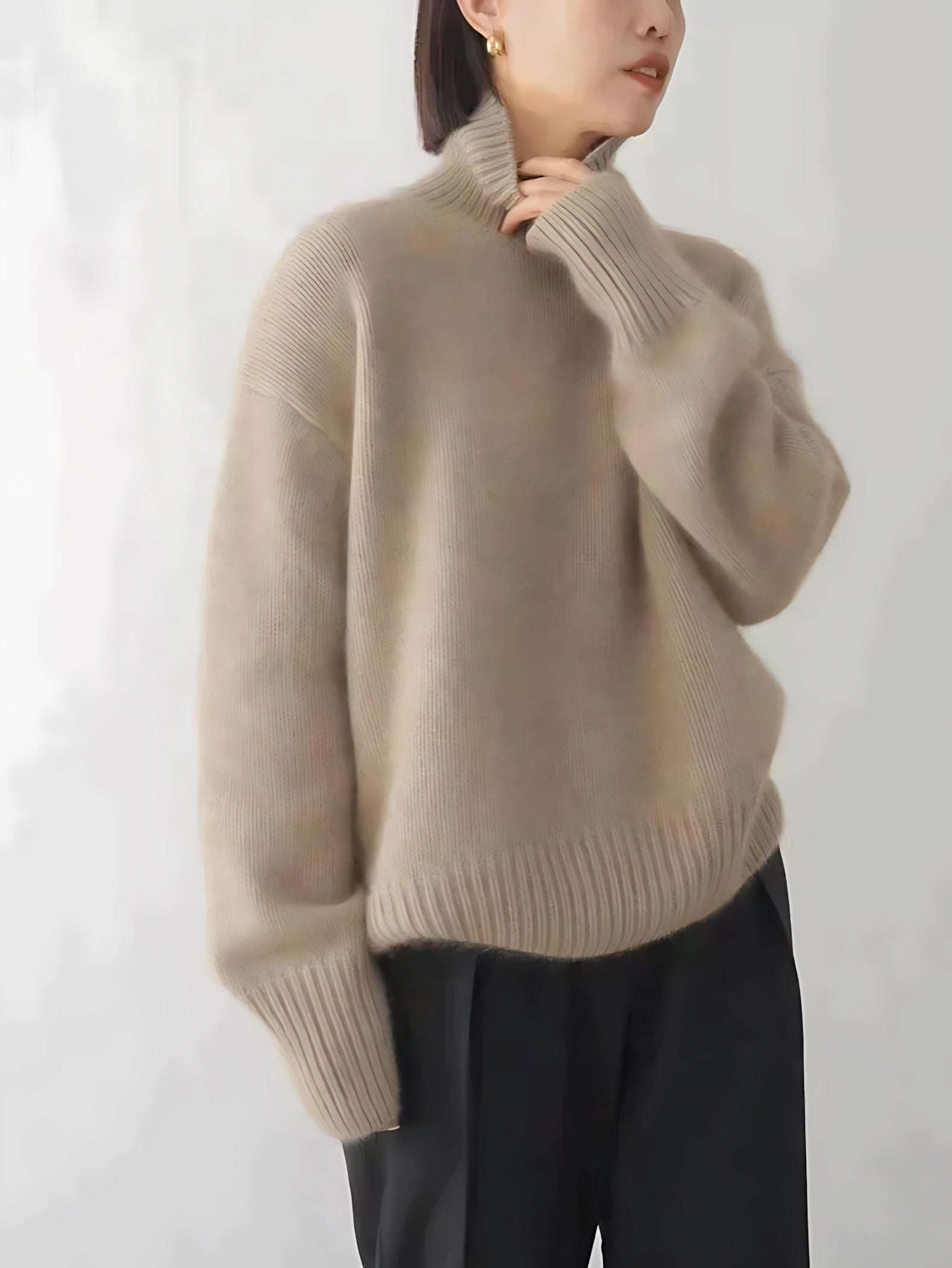 Eden – Chunky Turtleneck Knit Sweater