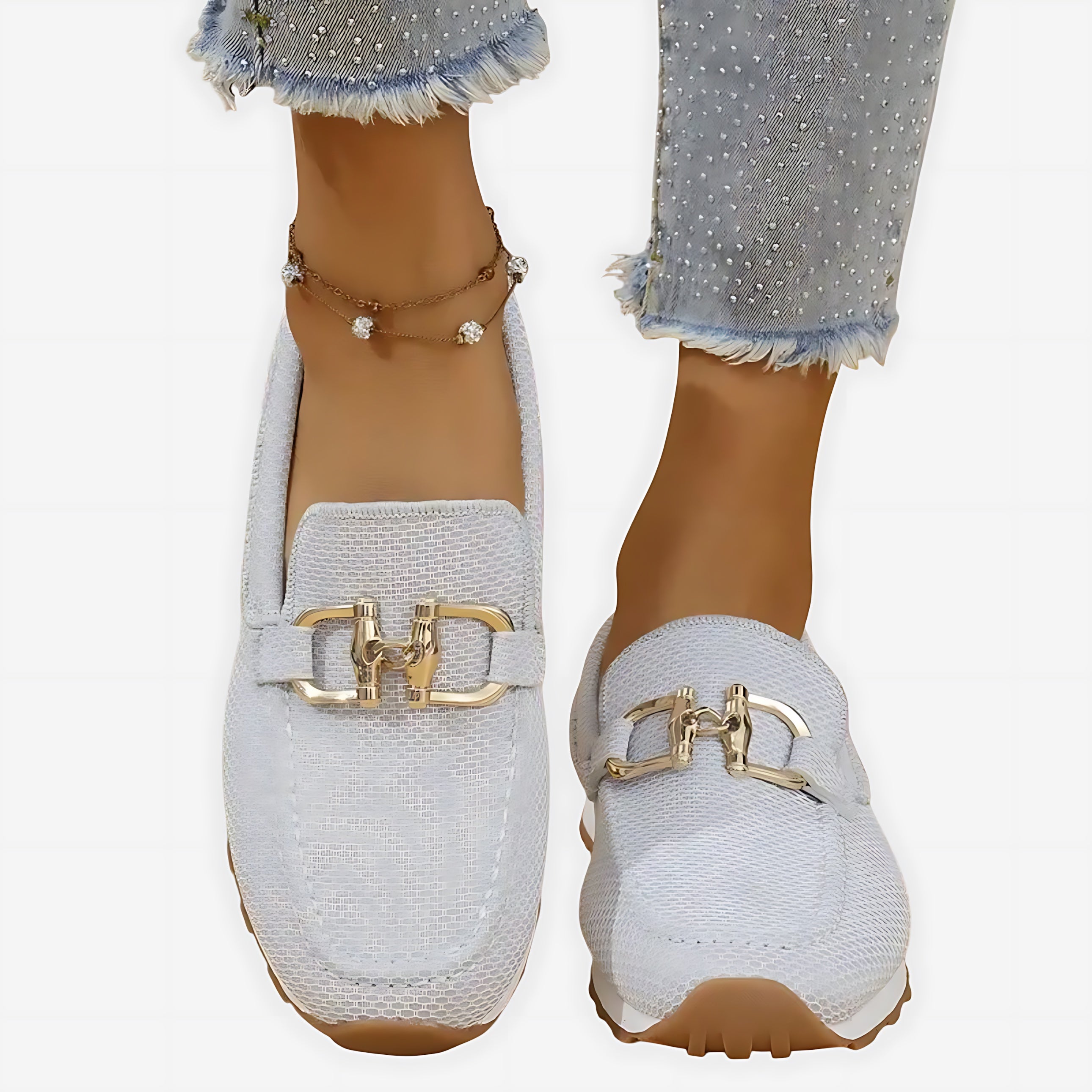 Hannah – Suede Horsebit Platform Loafers