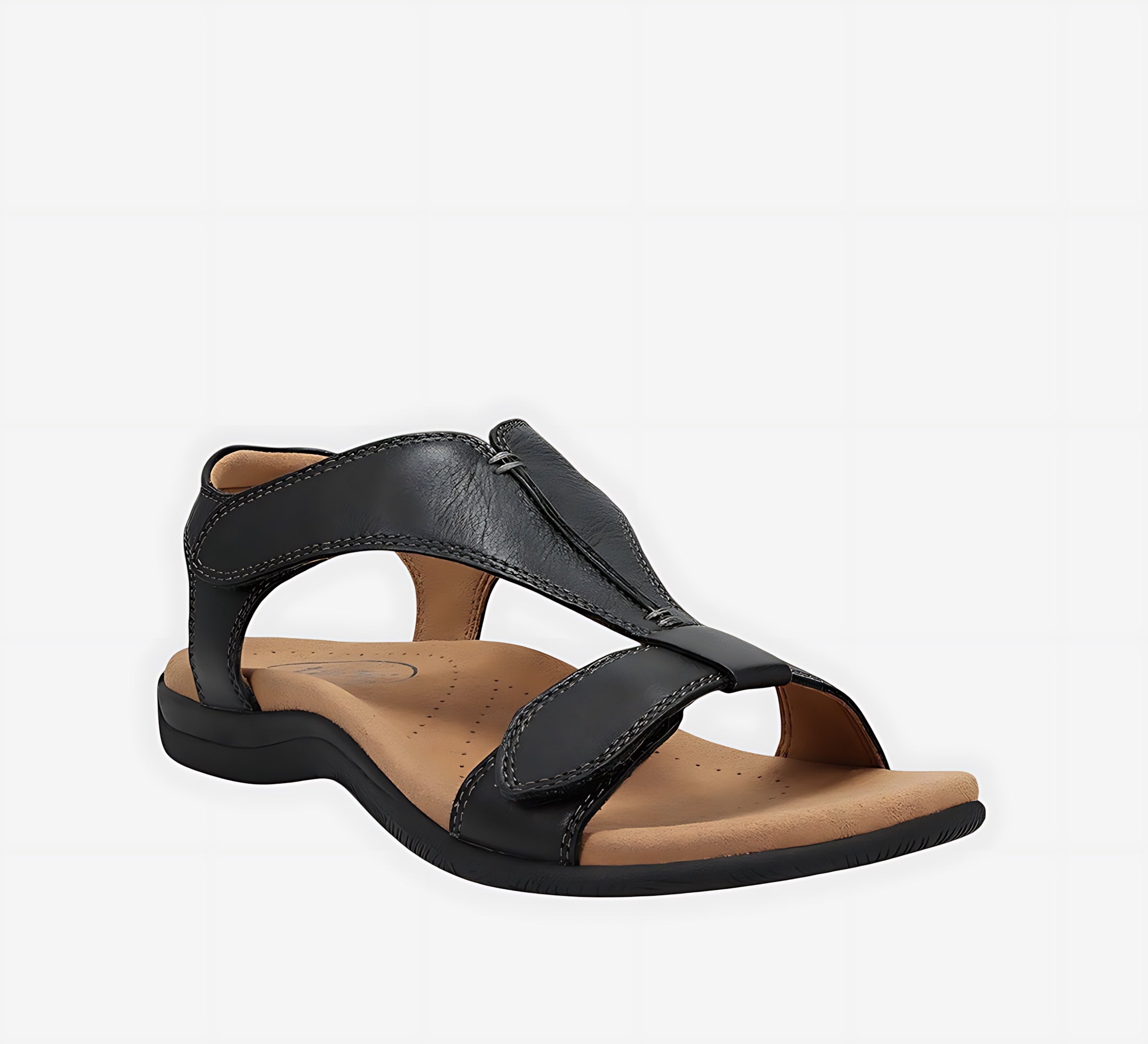 Isabella – T-Strap Cutout Flat Sandals