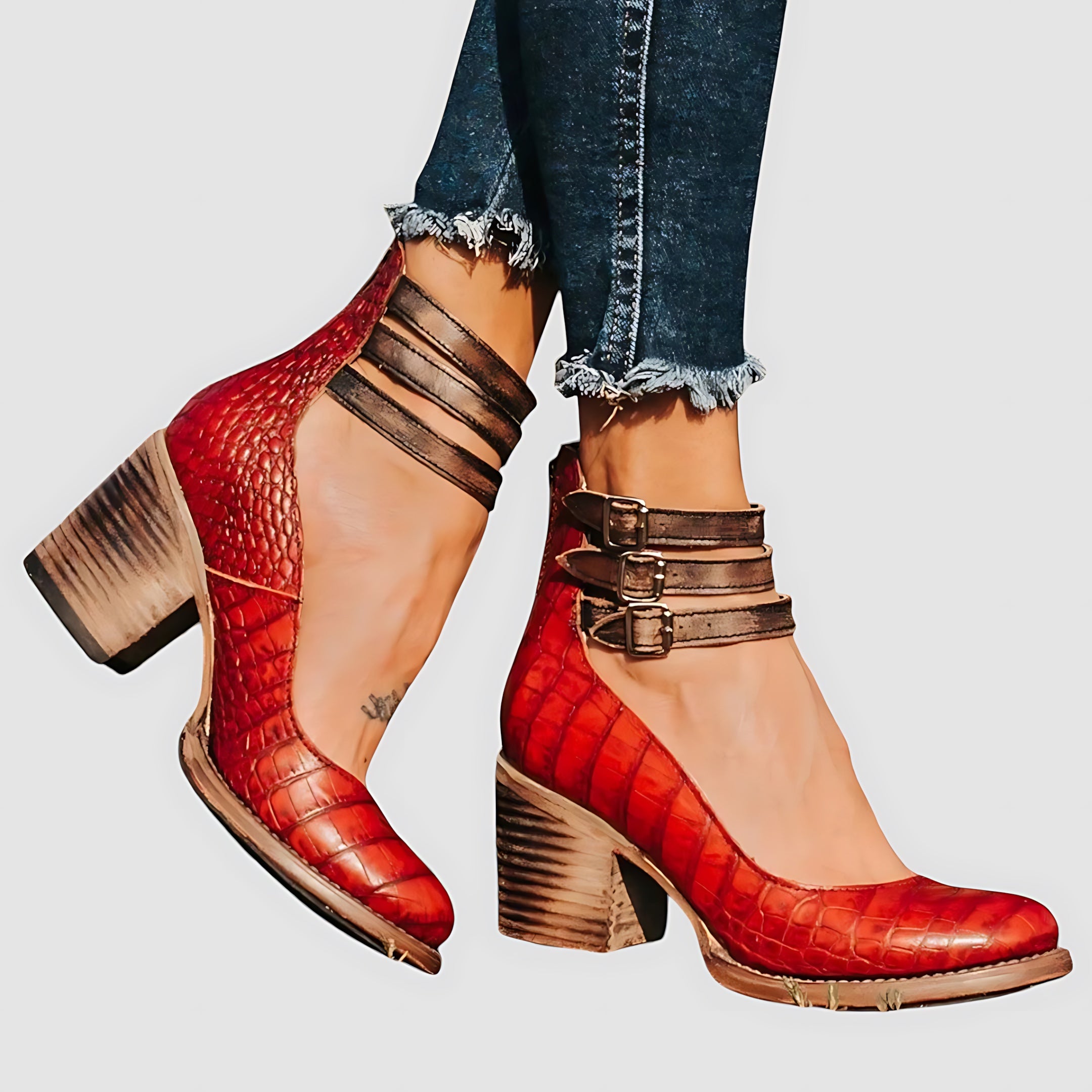 Luna – Suede Slouchy Western Ankle Boots