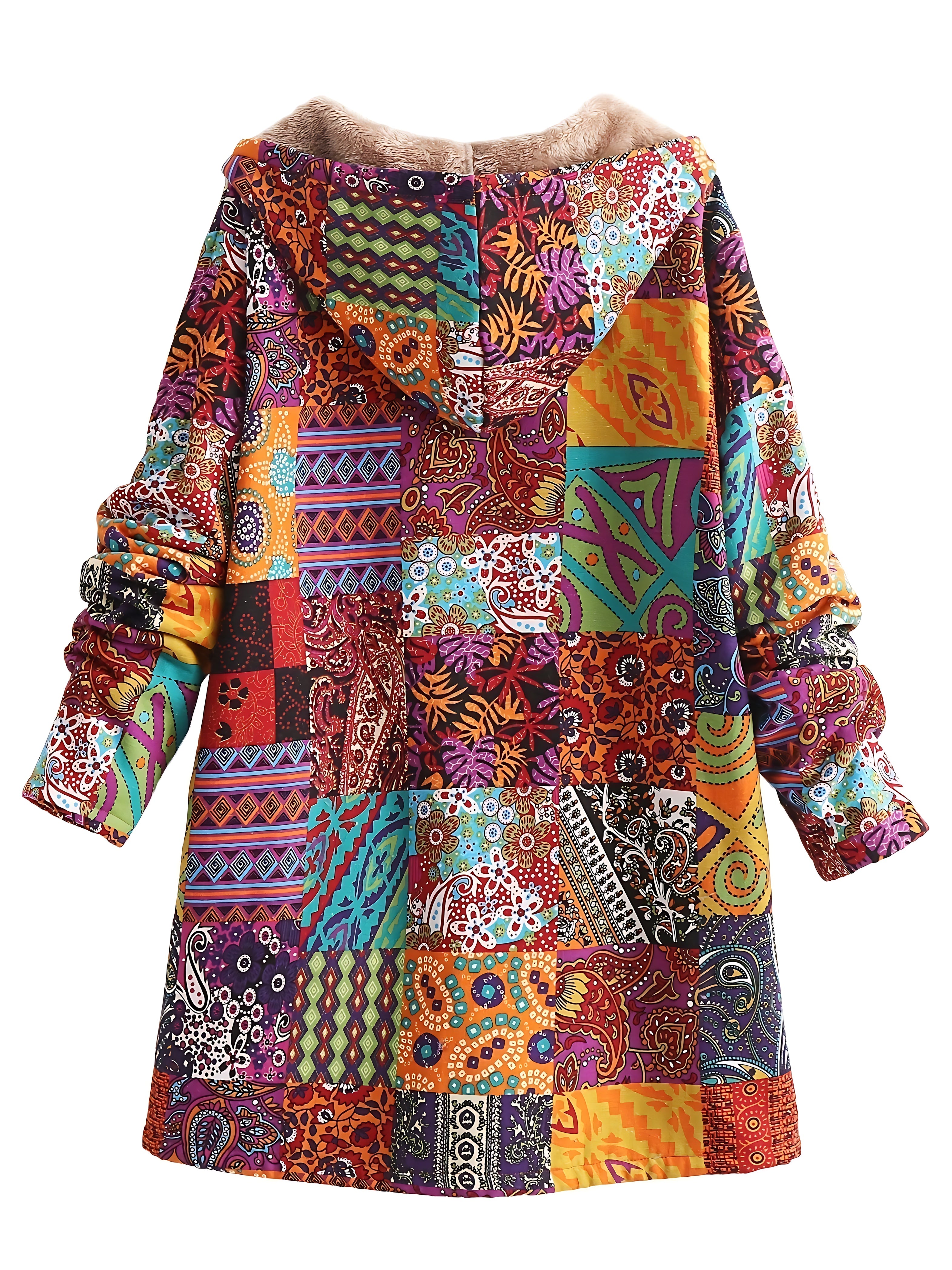 Madeline – Floral Print Quilted Longline Coat
