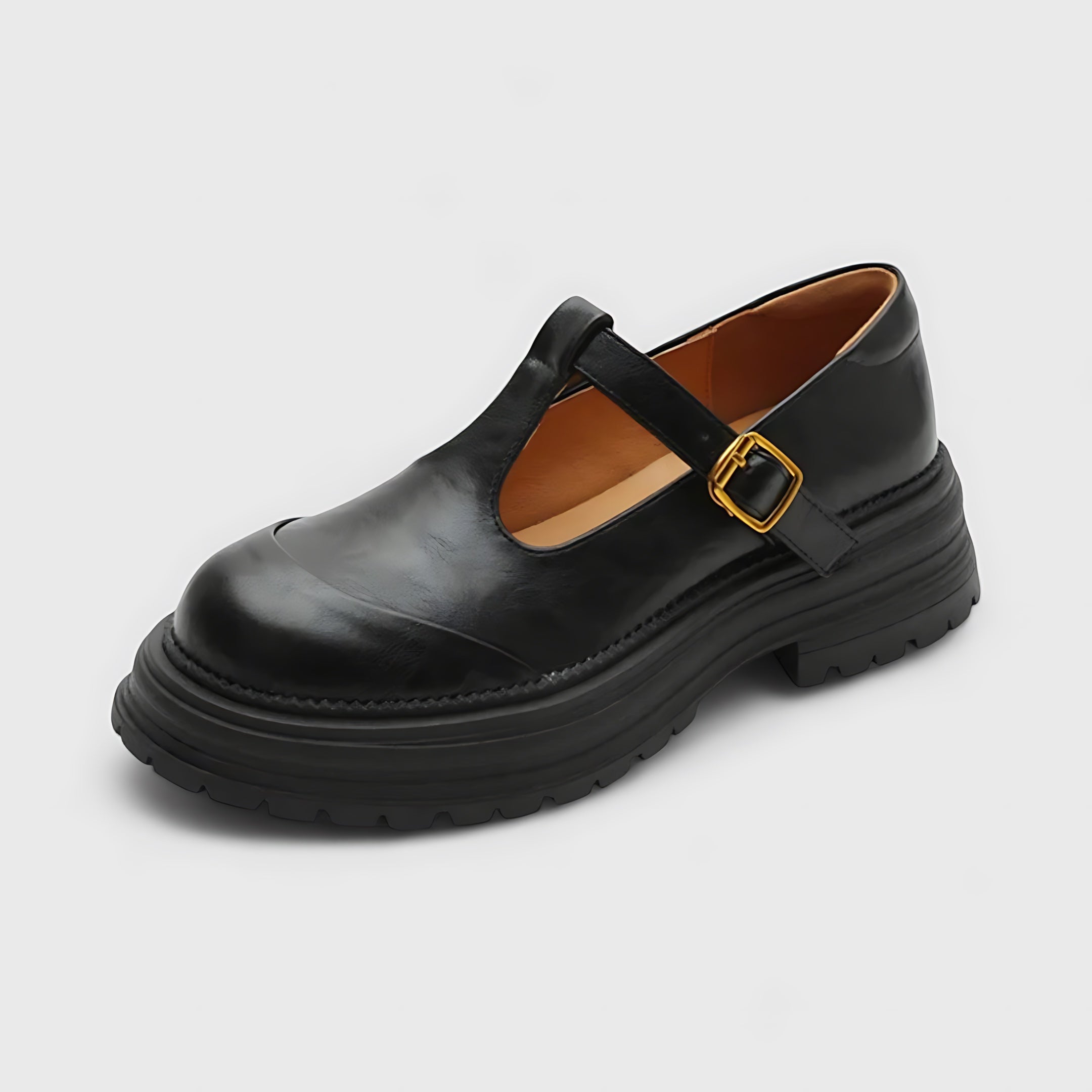 Millie – Brogue T Strap Mary Jane Shoes