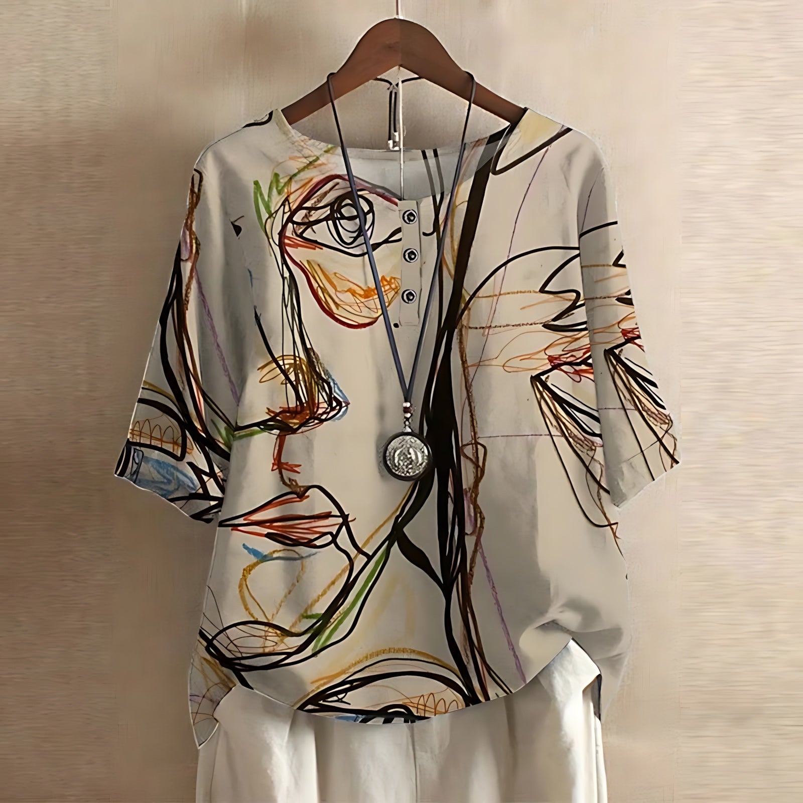 Paisley – Floral Print Short Sleeve Blouse