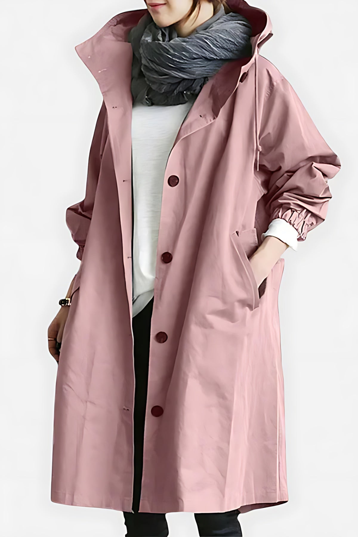 Priscilla – Button Up Longline Raincoat
