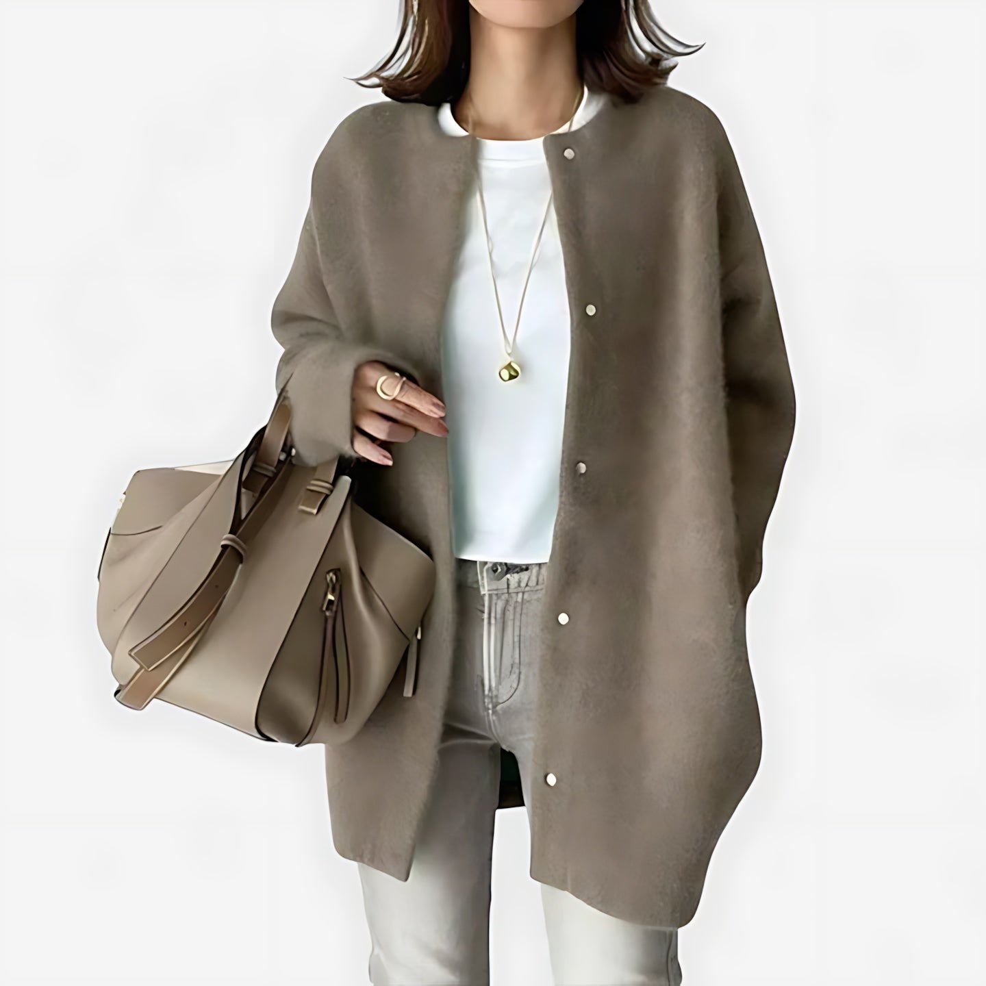 Sophie – Oversized Button Up Knit Cardigan