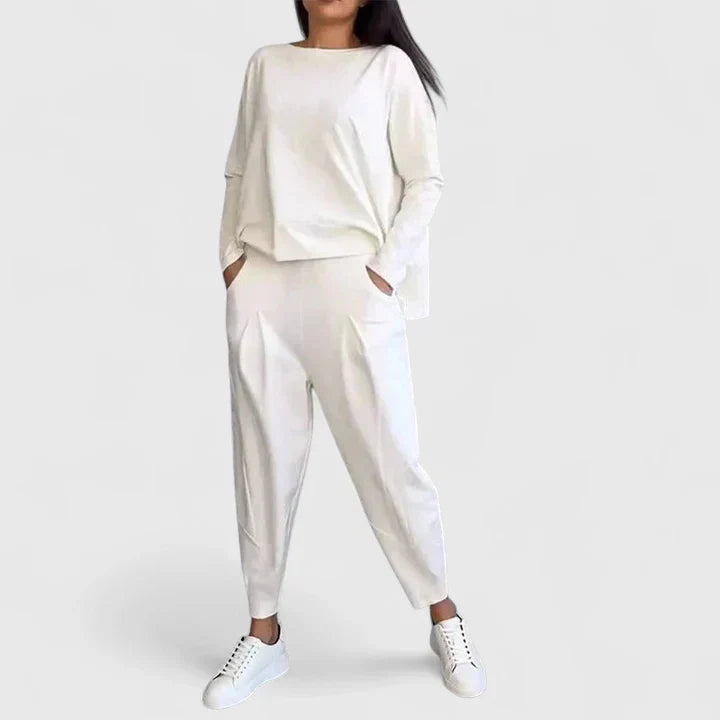 Blakely – Long Sleeve Top and Wide Leg Pants Set