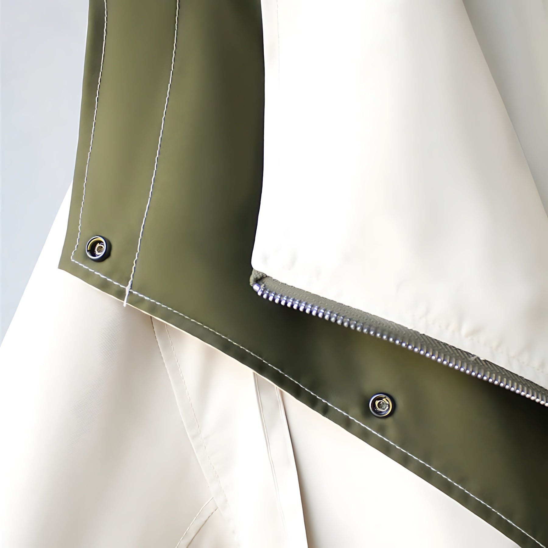 Thea – Layered Zip Up Windbreaker Jacket