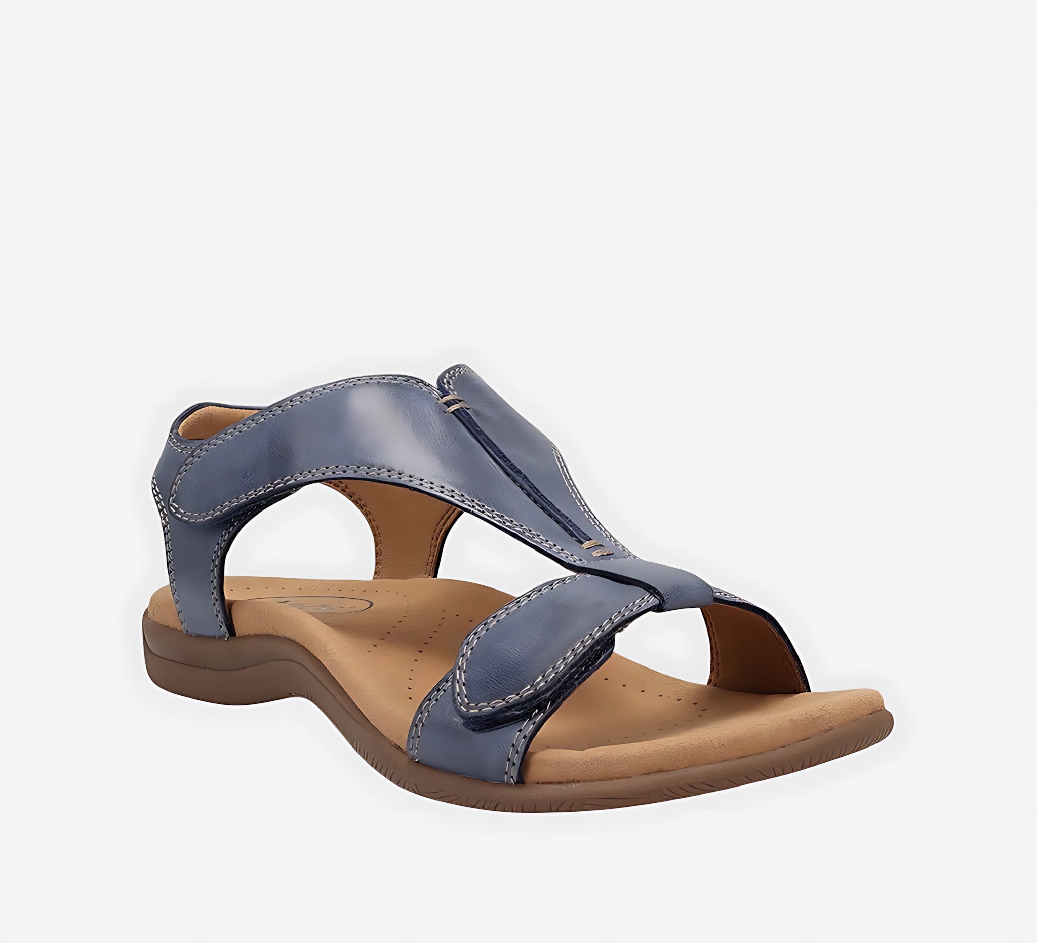 Willow – Cutout T-Strap Flat Sandals