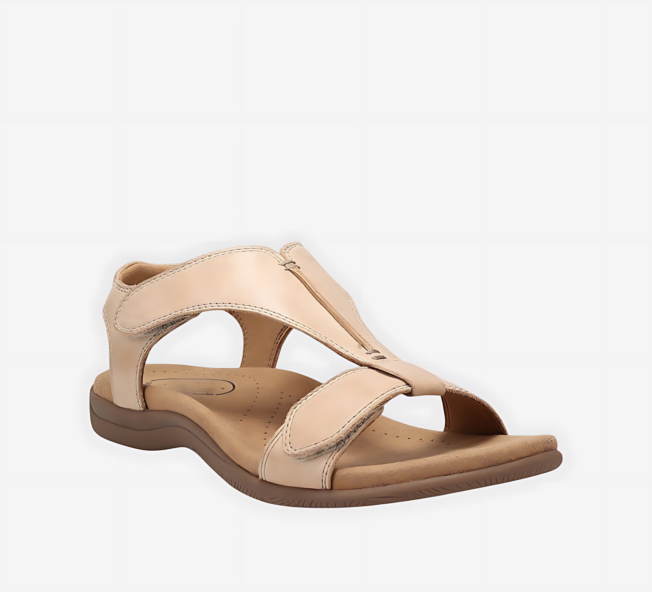 Willow – Cutout T-Strap Flat Sandals