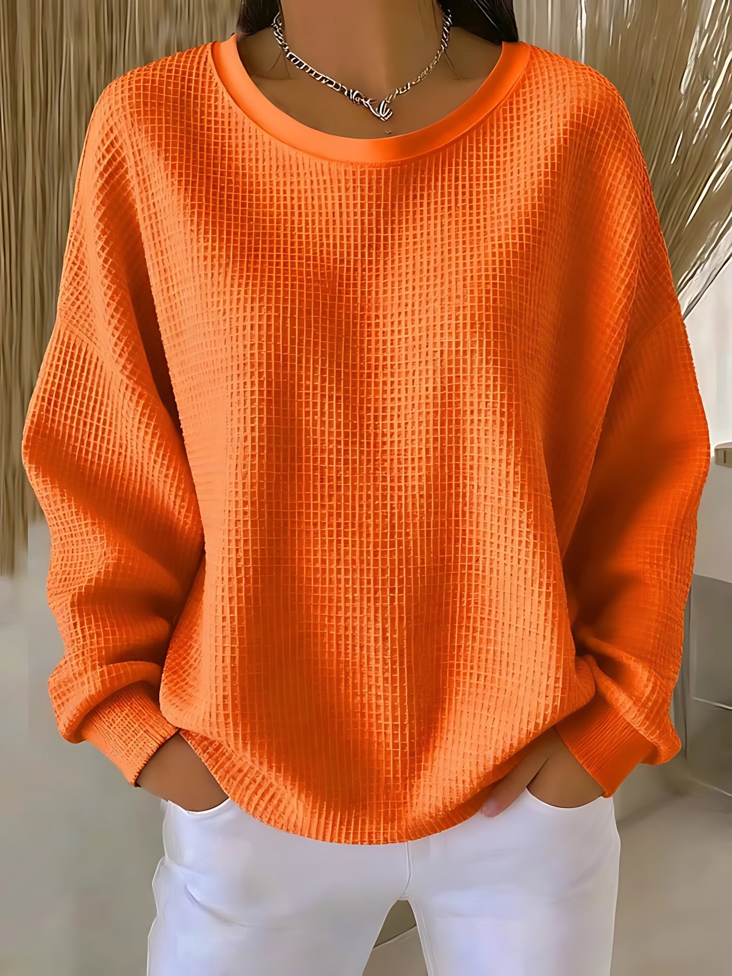 Wren – Oversized Crew Neck Knit Sweater